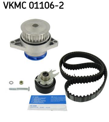Pompe à eau + kit de courroie de distribution (Kit courroie de distribution) SKF ref. VKMC 01106-2